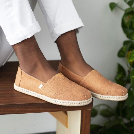 Espadrilles Marron en Lin Toms