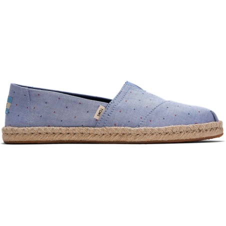 Espadrilles Cœur Bleues à Pois Femme Toms