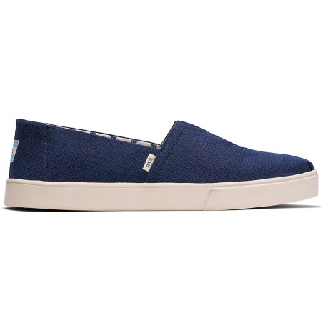 Alpargata Cupsole Bleu Marine en Toile Toms