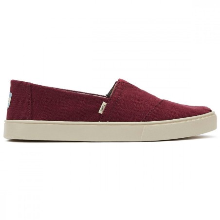 Alpargata Cupsole Rouge en Toile Toms