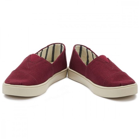 Alpargata Cupsole Rouge en Toile Toms