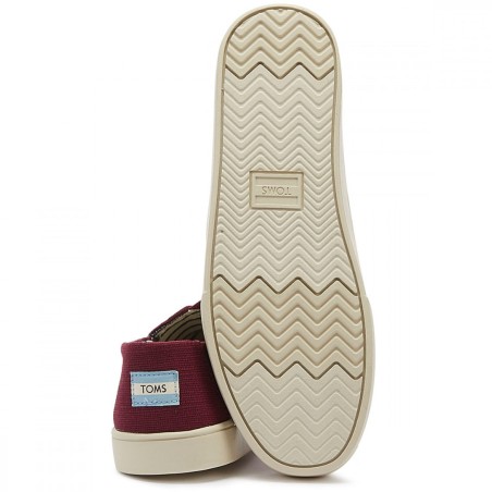 Alpargata Cupsole Rouge en Toile Toms