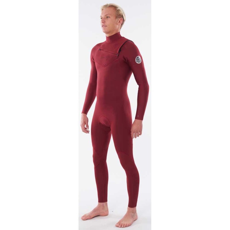 Combinaison Rip Curl Dawn Patrol 5/3mm Chest Zip 2020 Maroon