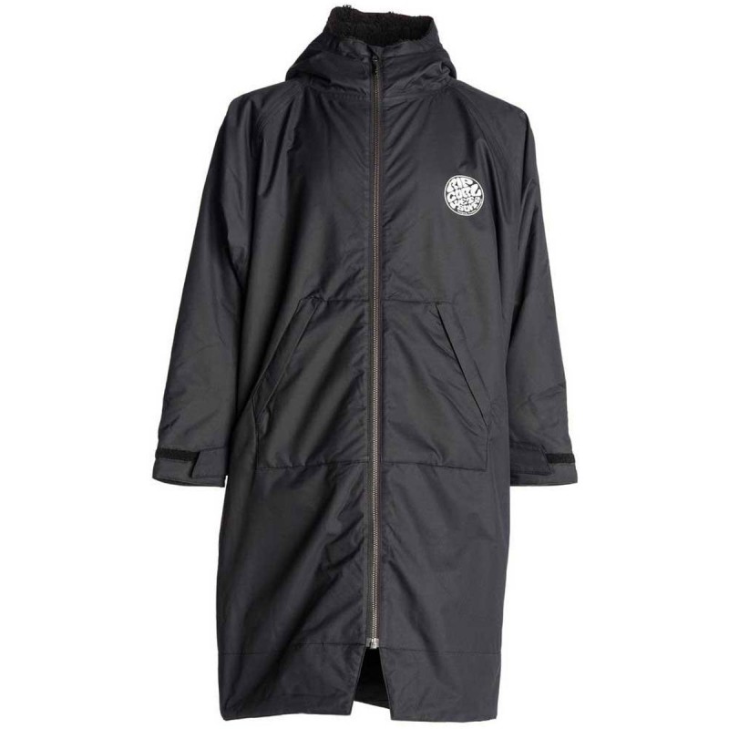 Poncho De Plage Adulte A Capuche NOIR RIPCURL