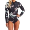Combinaison Shorty Femme Billabong Salty Days LS Spring Tropic Combinaison Shorty Femme Billabong Salty Days LS Spring Tropic