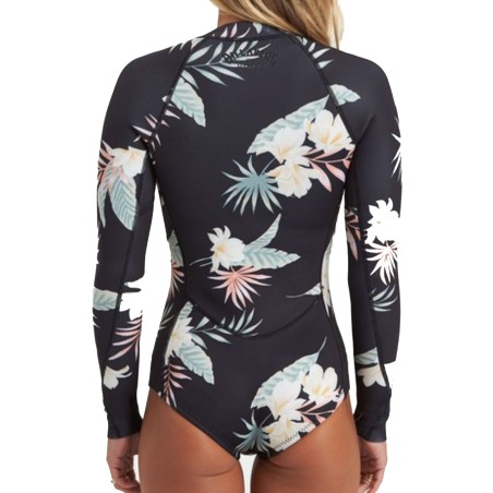 Combinaison Shorty Femme Billabong Salty Days LS Spring Tropic