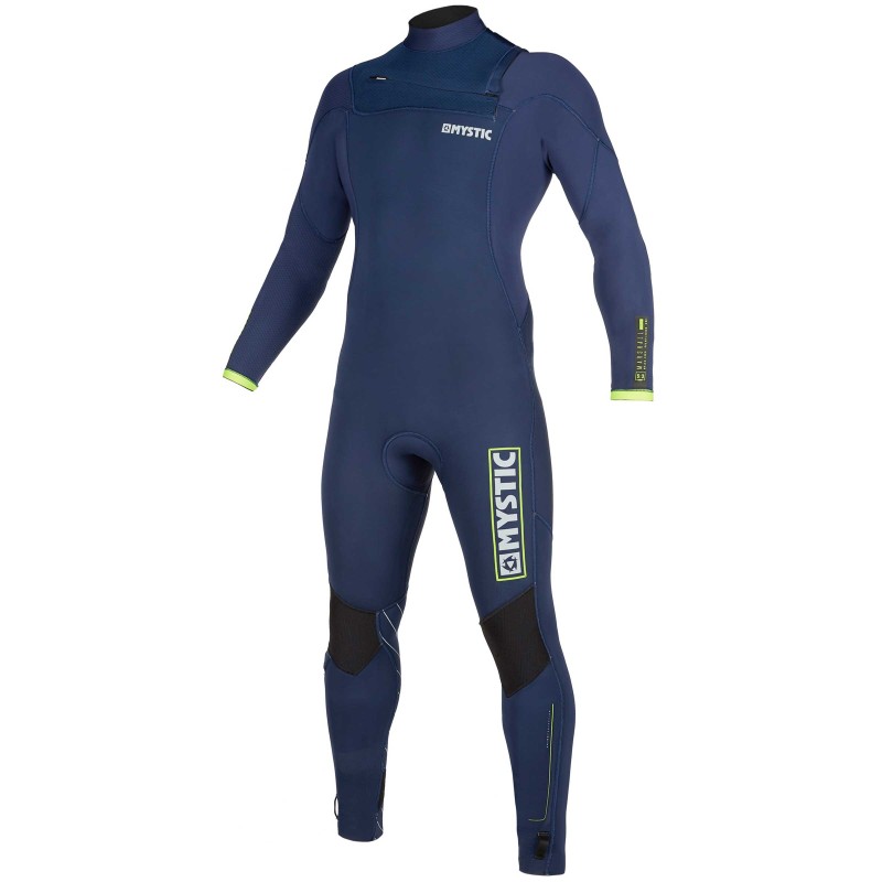 Combinaison Mystic Marshall 3/2mm Front Zip 2020 Navy/Lime Combinaison Mystic Marshall 3/2mm Front Zip 2020 Navy/Lime