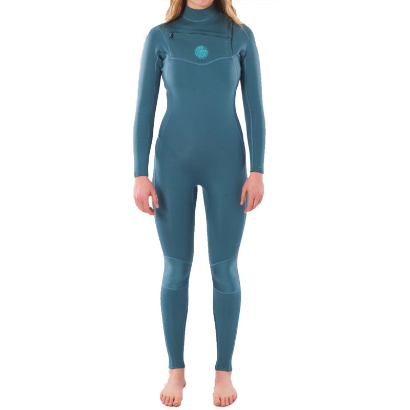 Combinaison Rip Curl Femme Dawn Patrol 5/3mm Chest Zip 2021 Green