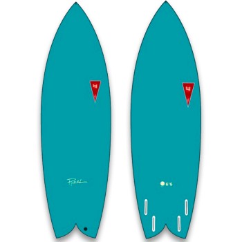 Planche de surf en mousse JJF by Pizel AstroFish 2021 Bleu