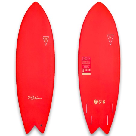 Planche de surf en mousse JJF by Pizel AstroFish 2021 Rouge
