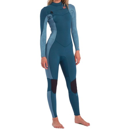 Combinaison Billabong 2021 Femme Synergy 4/3mm Chest Zip Blue Seas