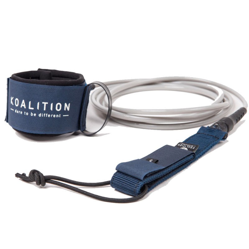 Leash Koalition Navy Blue Silver Regular 7mm