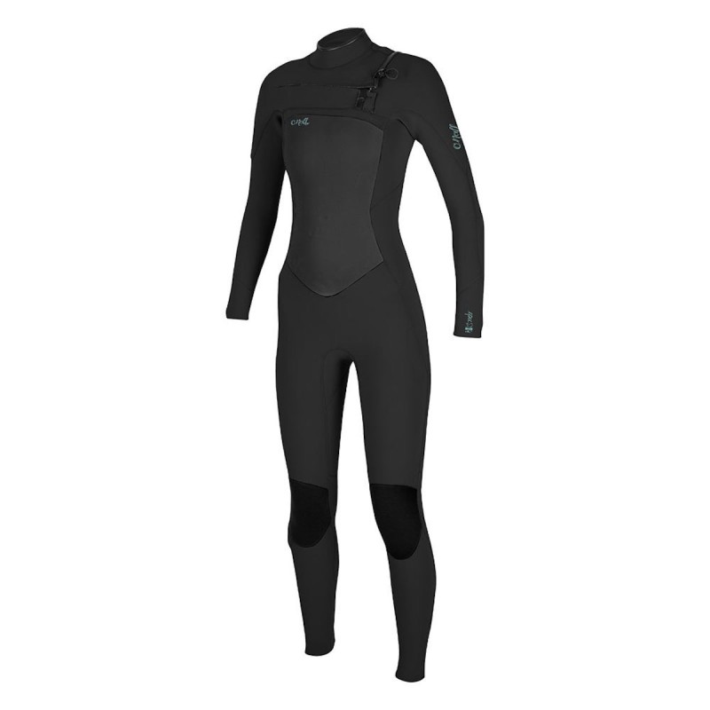 Combinaison O'Neill Femme Epic 5/4 Chest Zip Full Black/Flo