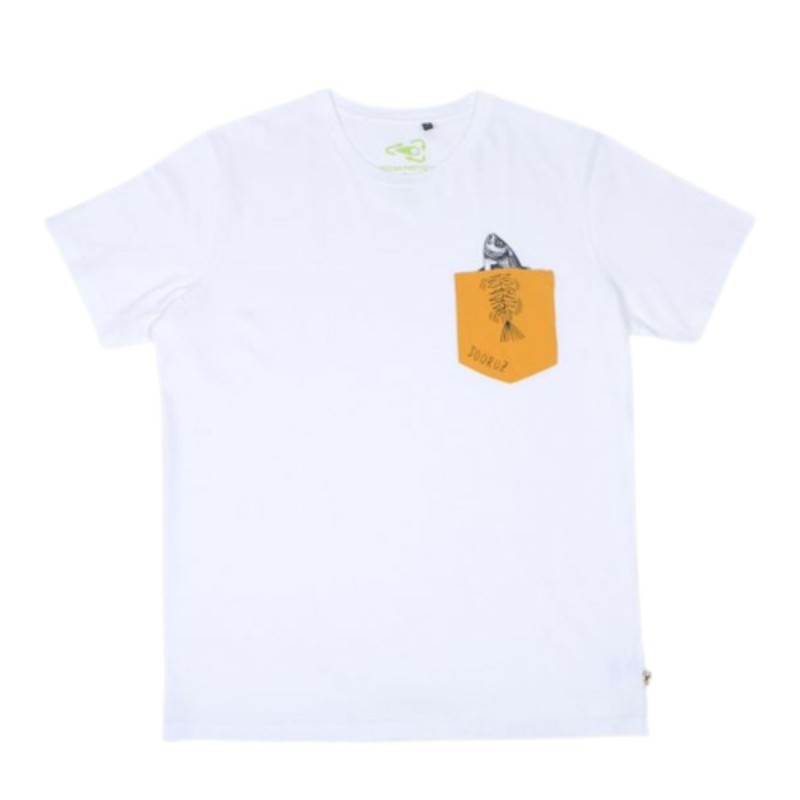 T-shirt Sooruz SS Pocket Bones Organic Cotton Blanc
