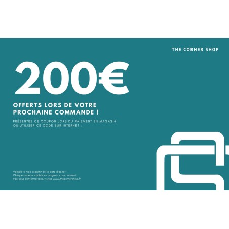 Chèque Cadeau - 200euros