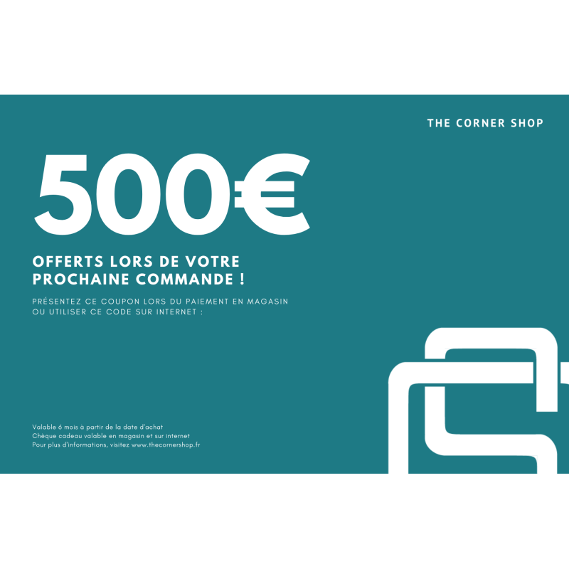 Chèque Cadeau - 500euros
