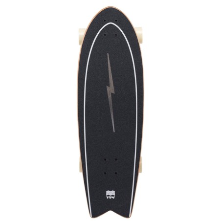 Surf skate YOW Pipe 32″ Power Surfing Series Black 2022