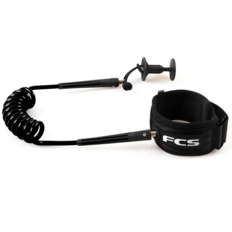 Leash Bodyboard FCS pour poignet Black