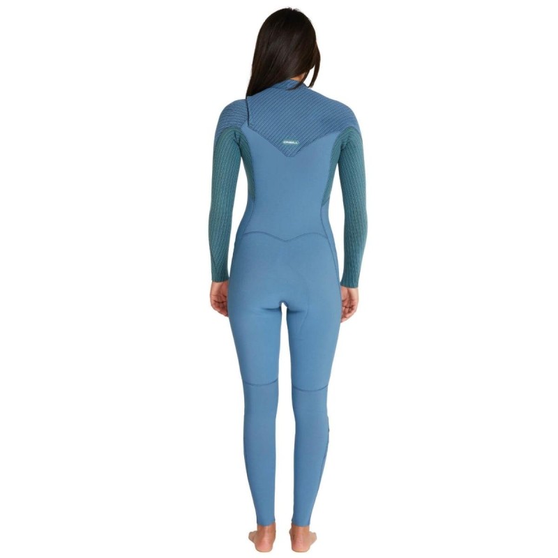 Combinaison Femme O'Neill Hyperfreak 3/2+ Front Zip Full Dusty Blue