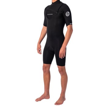 Combinaison Shorty Rip Curl Dawn Patrol 2/2 FZ Black Combinaison Shorty Rip Curl Dawn Patrol 2/2 FZ Black