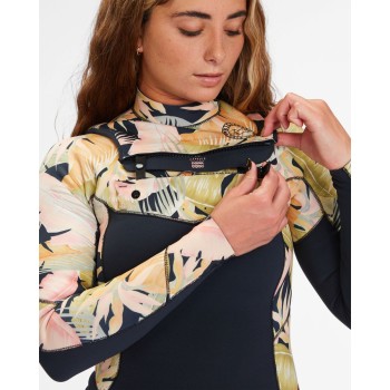 Combinaison Femme Billabong Salty Dayz FZip 4/3mm Combinaison Femme Billabong Salty Dayz FZip 4/3mm