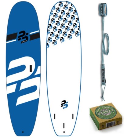 Pack Surf Perfect Stuff 6'6" EVA/WOOD + Leash + Wax