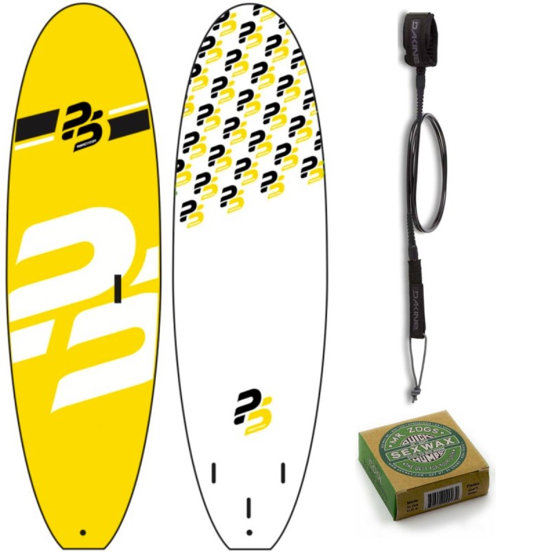 Pack Surf Perfect Stuff 6'0" EVA/WOOD + Leash + Wax