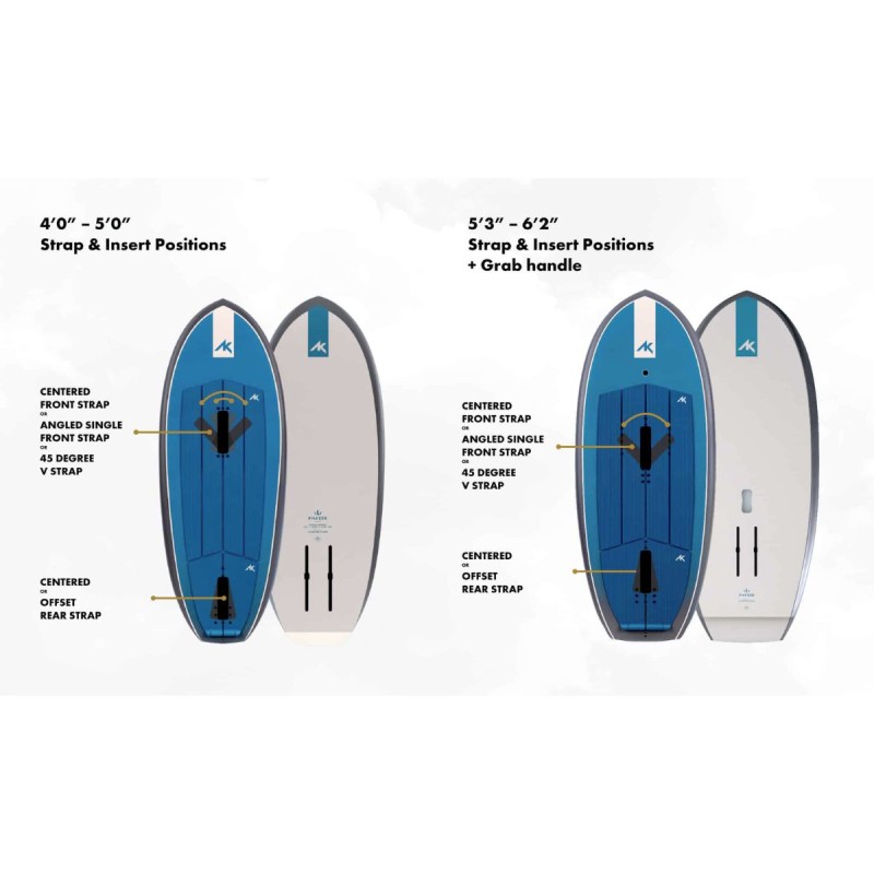 Planche de Wing AK Phazer V3 2023 - Straps Inserts