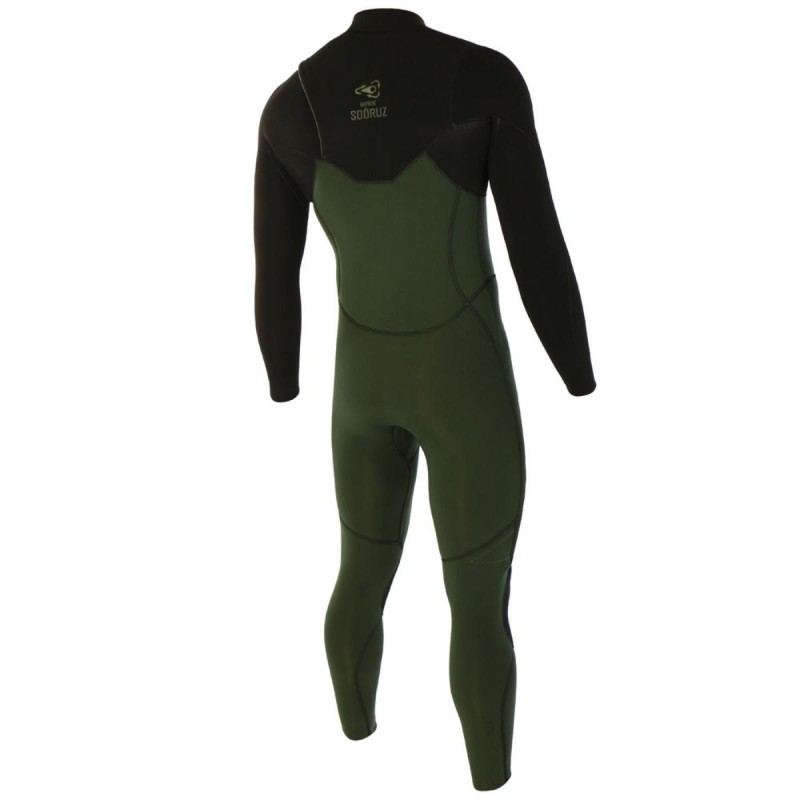 Combinaison Sooruz Homme Green Line Bioprene 4/3mm Chest Zip