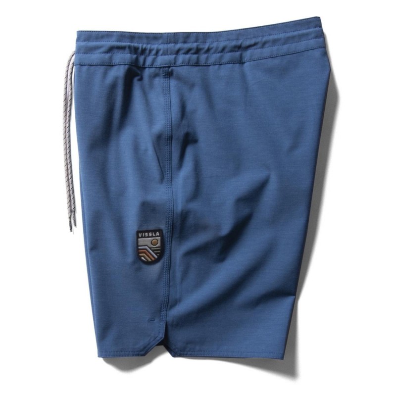 Boardshort Vissla Solid Sets 18.5" - Bleu