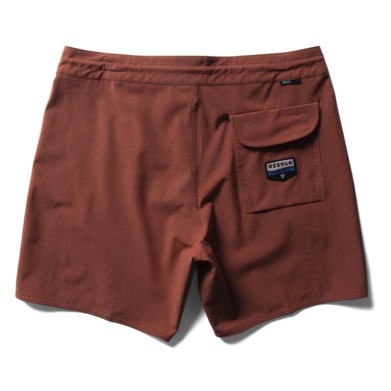 Boardshort Vissla Solid Sets 16.5" - Bordeaux