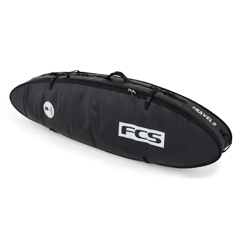 Housse de Surf FCS Travel 3 All Purpose Black Grey