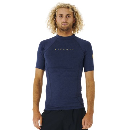 Top Lycra Manches Courtes RipCurl Dawn Patrol Perf 2023 - Navy