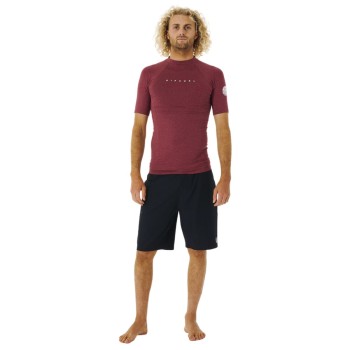 Top Lycra Manches Courtes RipCurl Dawn Patrol Perf 2023 - Marron Top Lycra Manches Courtes RipCurl Dawn Patrol Perf 2023 - Marron