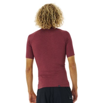 Top Lycra Manches Courtes RipCurl Dawn Patrol Perf 2023 - Marron Top Lycra Manches Courtes RipCurl Dawn Patrol Perf 2023 - Marron