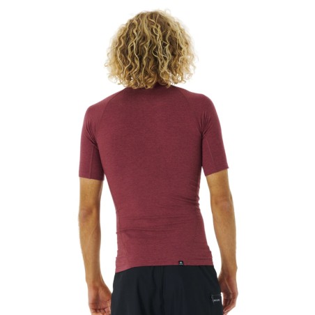 Top Lycra Manches Courtes RipCurl Dawn Patrol Perf 2023 - Marron