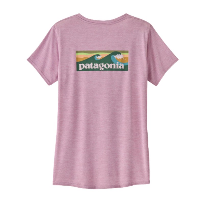 Wetshirt Manches Courtes Femme Patagonia Cap Cool Daily - Rose