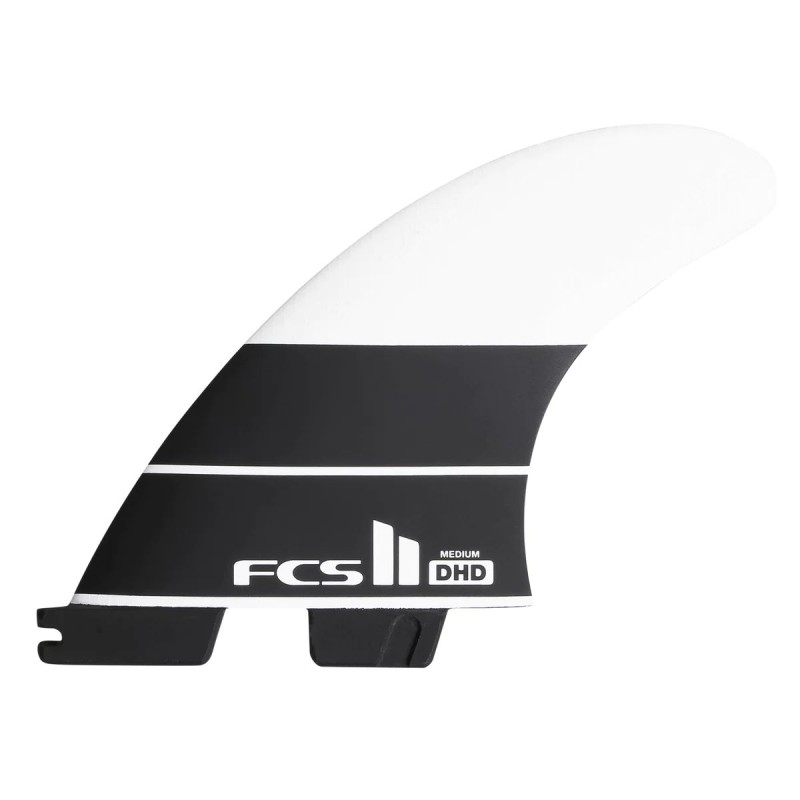 Ailerons FCS DHD PC Tri Fins - Blanc