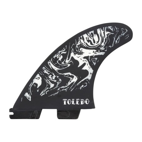 Ailerons FCS II Filipe Toledo PC Noir/Blanc Tri Set