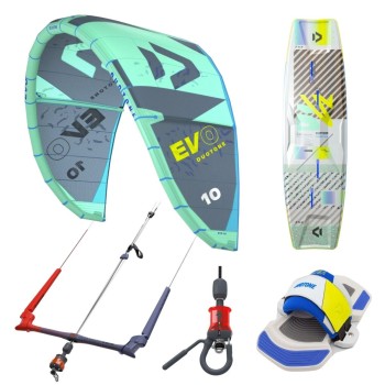 Pack Aile Duotone Evo + Twin-Tip Duotone Select Concept Blue 2024