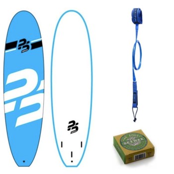 Pack Surf Perfect Stuff 7'0" EVA/WOOD + Leash + Wax