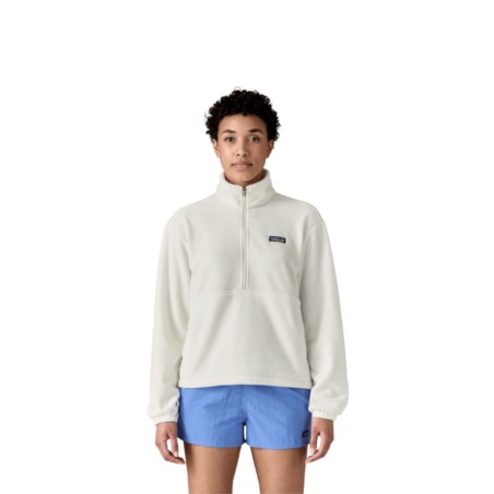 Pull micropolaire Femme Patagonia  Zip Fleece - Blanche
