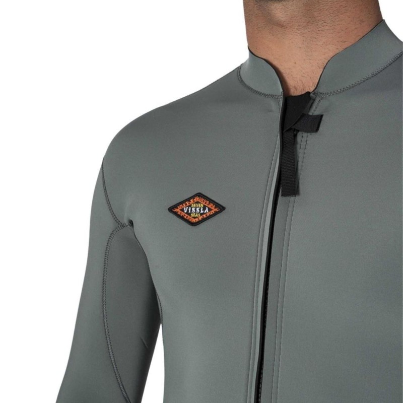 Top Néoprène Zippé Vissla Solid Set 2mm 2025 - Vert Top Néoprène Zippé Vissla Solid Set 2mm 2025 - Vert