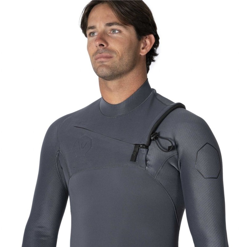 Shorty Néoprène Manches Longues Homme Vissla High Seas II 2mm 2025 - Gris Shorty Néoprène Manches Longues Homme Vissla High Seas II 2mm 2025 - Gris