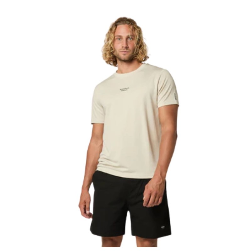 Wetshirt Manches Courtes Mystic Tactic 2025 - Beige Wetshirt Manches Courtes Mystic Tactic 2025 - Beige