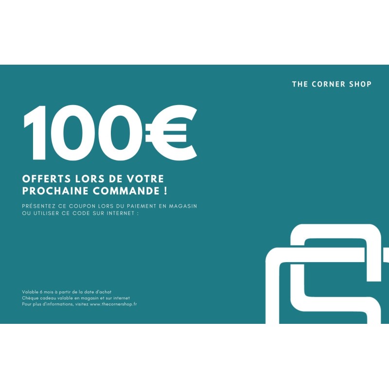Chèque Cadeau - 100euros Chèque Cadeau - 100euros