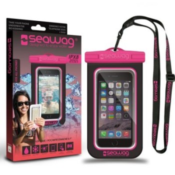 Pochette Étanche Téléphone Seawag - noir & rose
