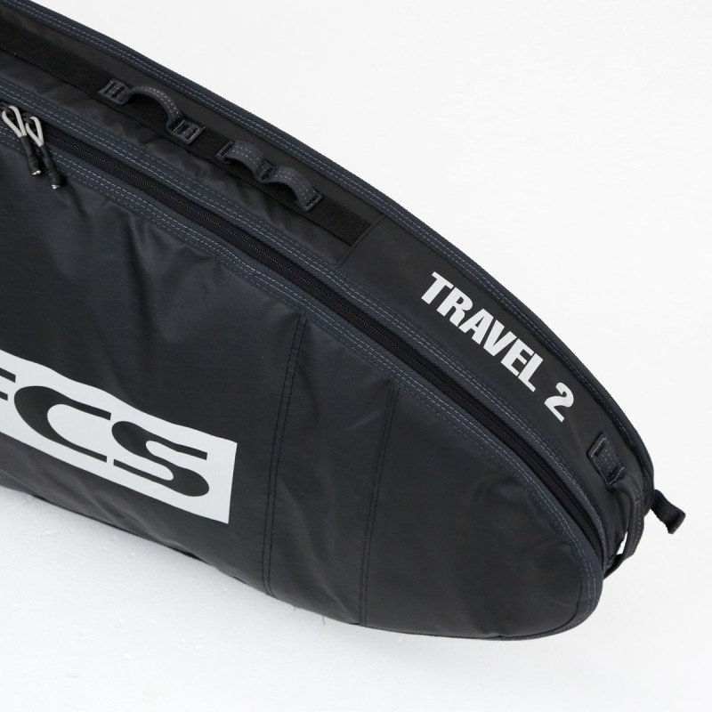 Housse de Surf FCS Travel 2 Fun Board Black Grey Housse de Surf FCS Travel 2 Fun Board Black Grey