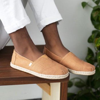 Espadrilles Marron en Lin Toms Espadrilles Marron en Lin Toms