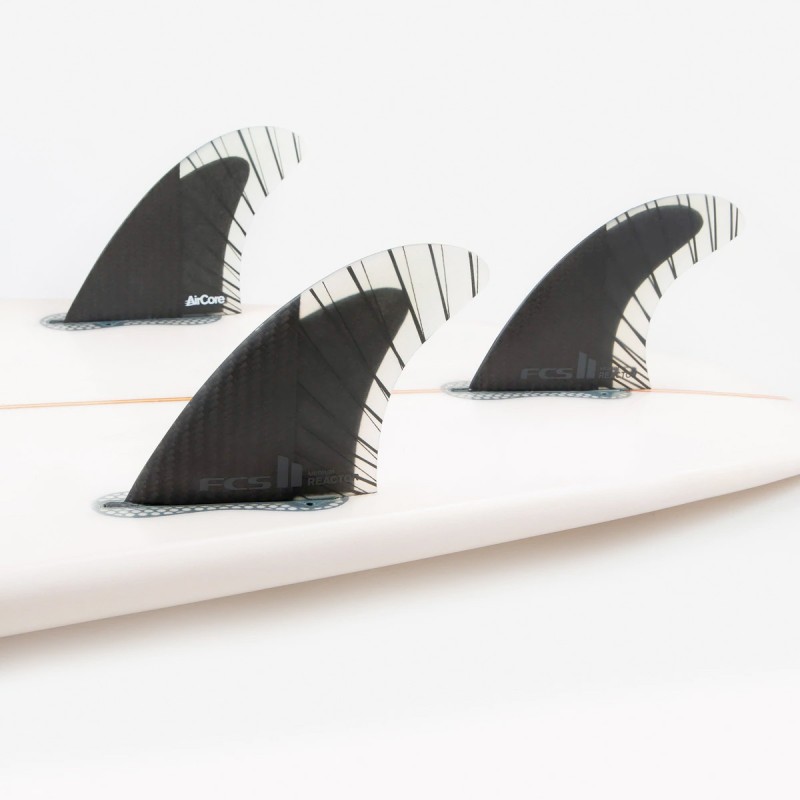 Ailerons FCS II Reactor PC Carbon Tri Fin Ailerons FCS II Reactor PC Carbon Tri Fin
